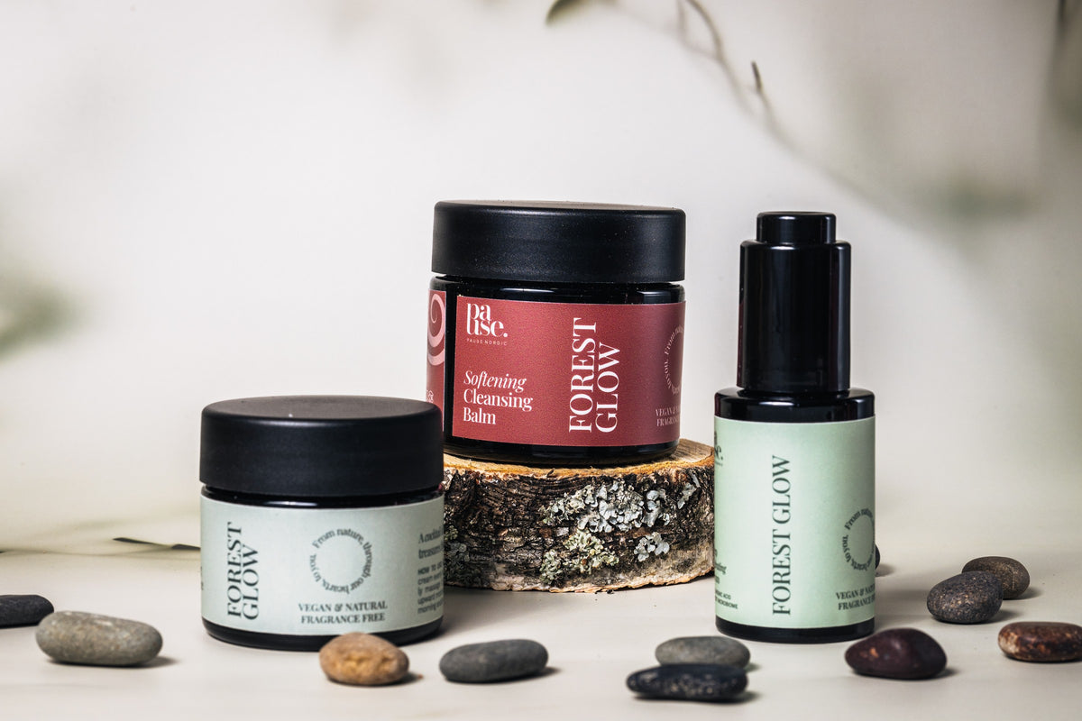 Pause Nordic three-step skincare ritual with the new Cleansing Balm packaging